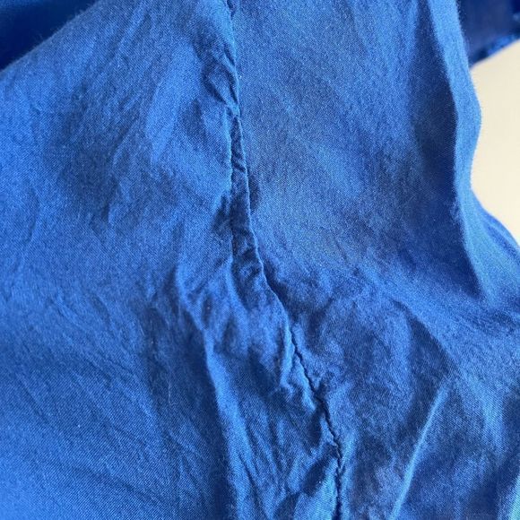 Indah Kamani Ruffle Edge Mini Dress || SZ S || Cobalt Blue - Picture 14 of 17